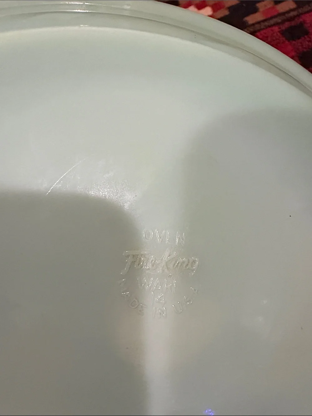 Vintage Fire King jadeite platter